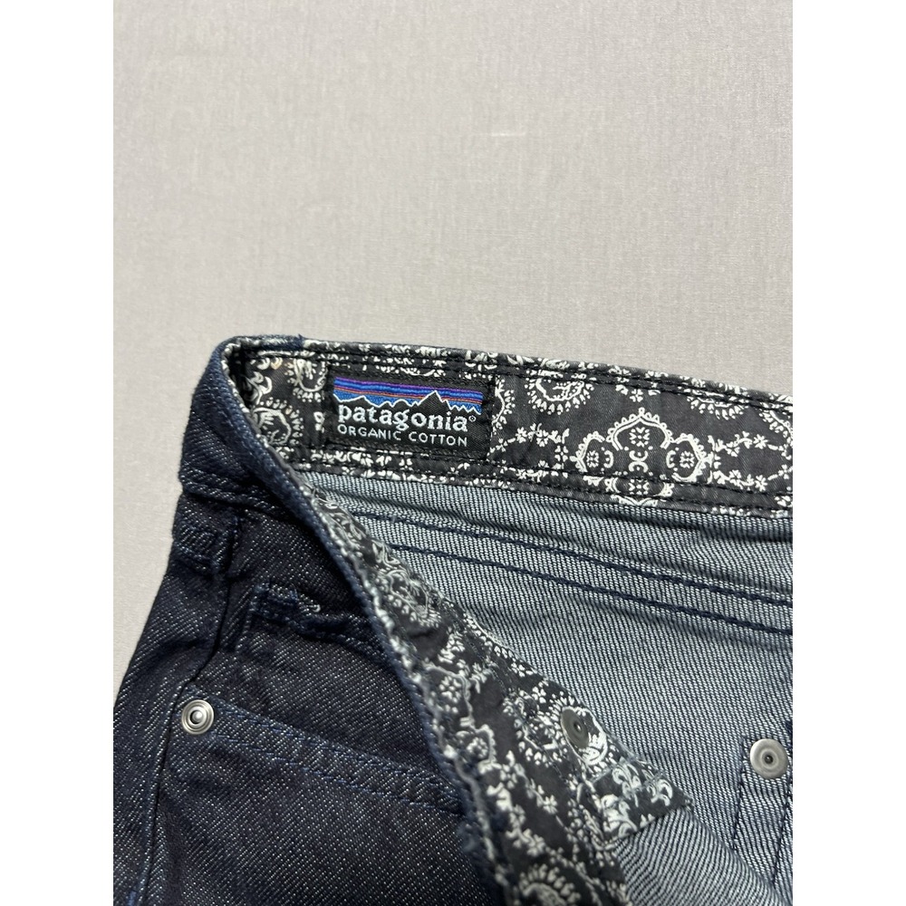 Patagonia Women's Sz 29 Dark Wash Low Rise Iron Clad Denim Cargo Jeans - Picture 9 of 16